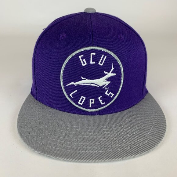 Grand Canyon University GCU Antelopes NCAA Purple Gray Richarson Snapback Hat - Picture 2 of 5